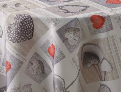 nappe anti tache rond cœurs